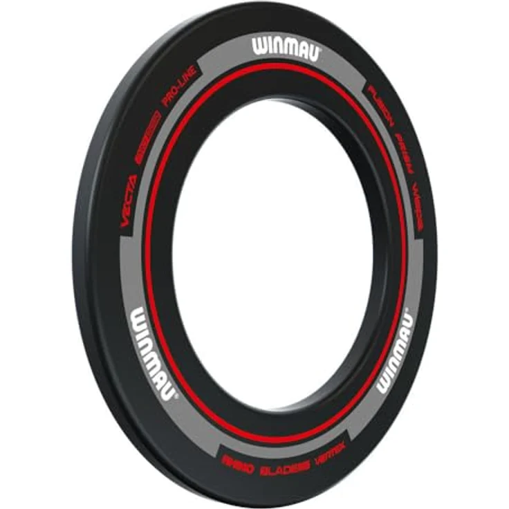 Winmau Auffangring "Advance - 4452", schwarzer Catchring für Sisal-Dartboards, 68 cm Durchmesser, robuste Wand- und Bodenschutzfunktion – Bild 3