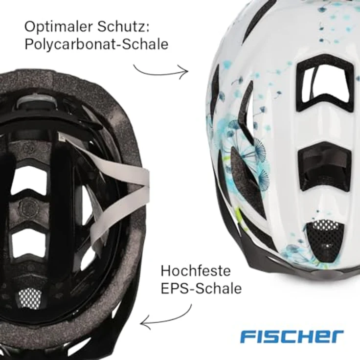 Fischer FISCHER bicycle Urban Flower helmet (white size S/M) – Bild 4