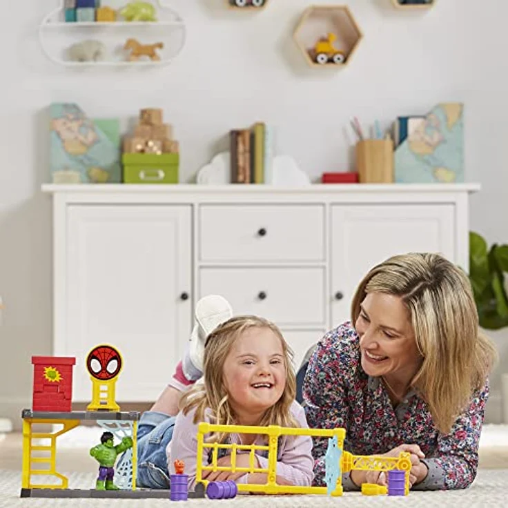 Marvel Spidey and His Amazing Friends Hulks Schmetter-Set, Hulk Spielset für Kinder ab 3 Jahren – Bild 6