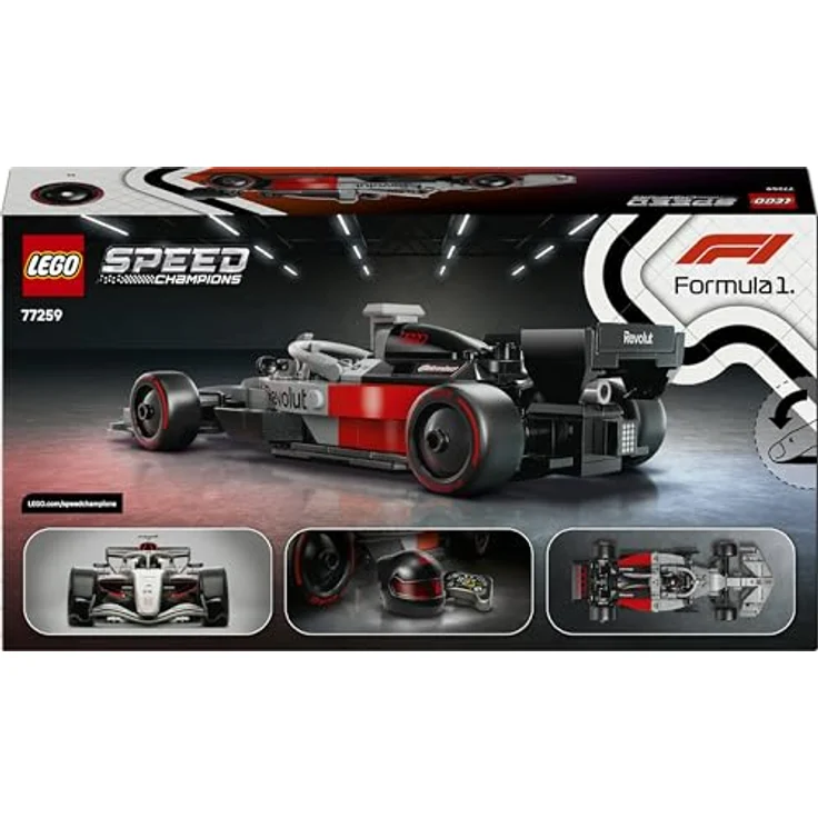 LEGO Speed Champions Audi Revolut F1® Team R26 Rennwagen (77259), 216-teiliges Modell für Kinder ab 10 Jahren, 19cm lang, detailgetreue Konstruktion mit Cockpit und Pirelli-Reifen – Bild 11