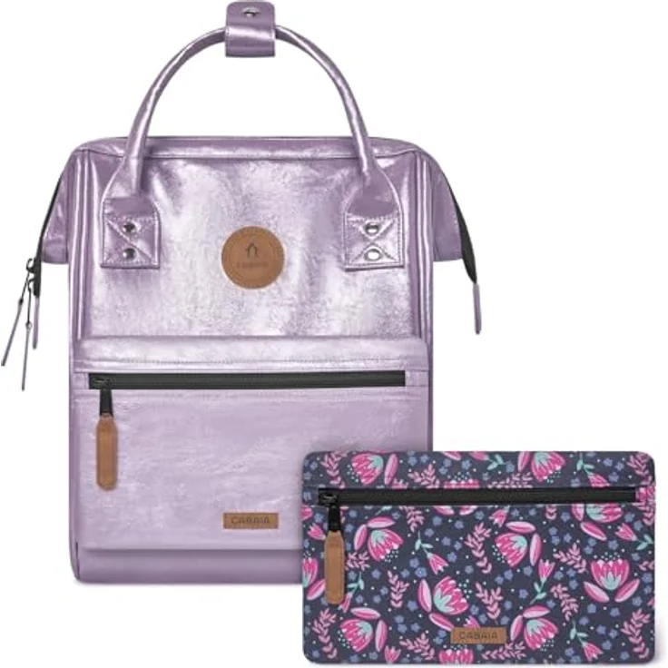 Cabaia Adventurer Iridescent Kinderrucksack S 32 cm, pink, 100% Polyurethan, 23 cm x 13 cm – Bild 1