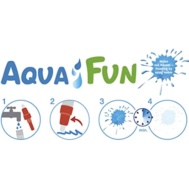 Aqua Fun Malmatte, 32 x 32 cm, inkl. Malstift – Bild 6