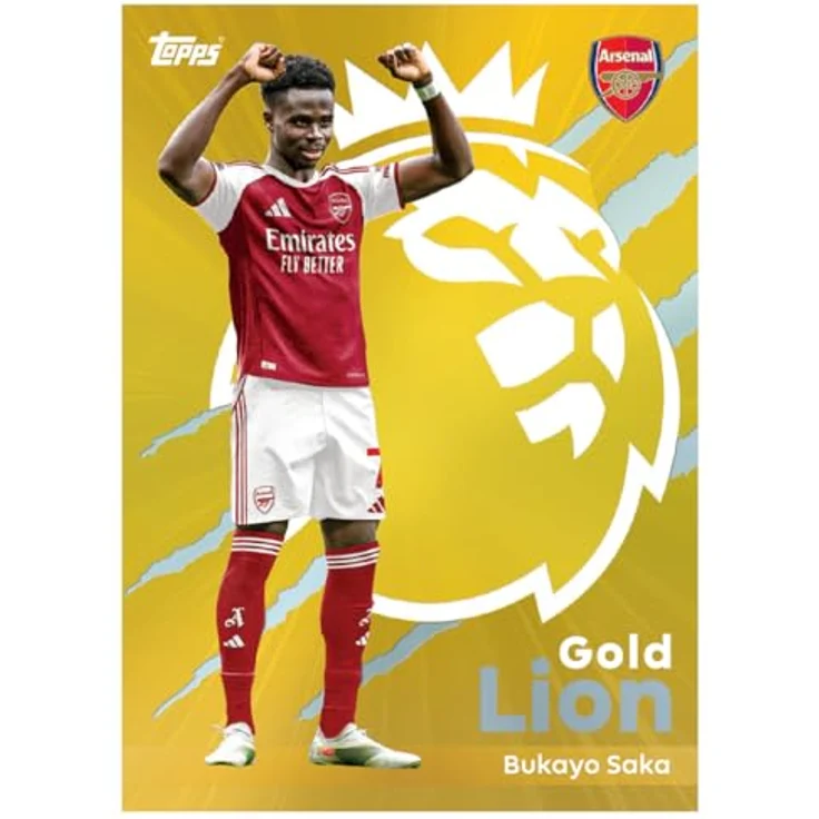 Topps Premier League 2025/26 Starter Pack, Enthält 10 Sammelkarten, Binder, Checkliste + 1 goldene Löwenkarte – Bild 4
