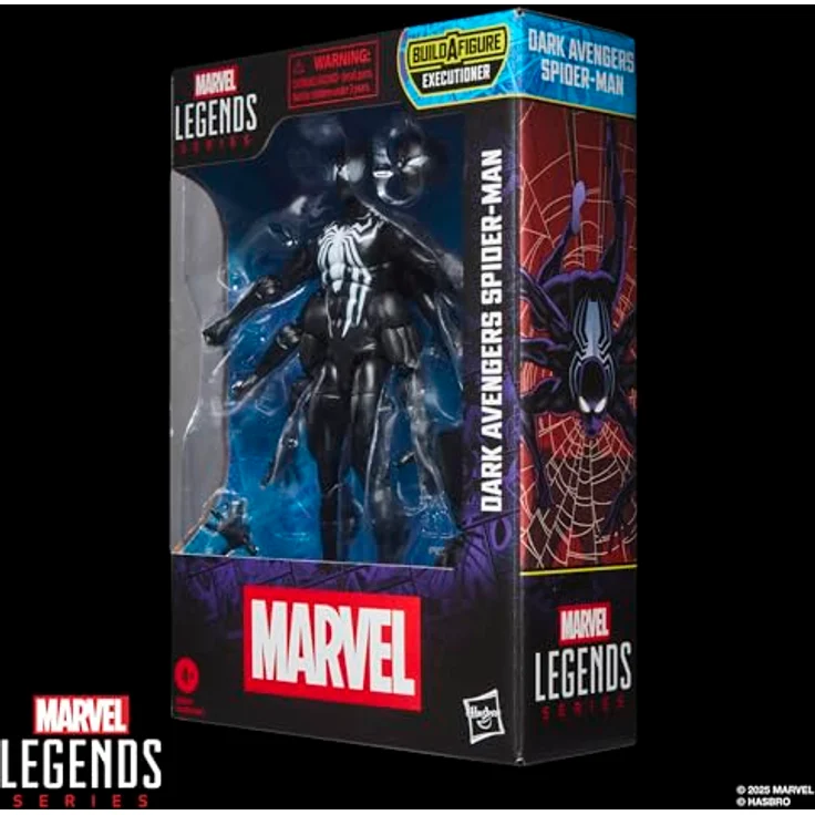 Marvel Legends Series Dark Avengers Spider-Man, 15 cm Action-Figur mit 3 Accessoires und Build-A-Figure Element – Bild 2