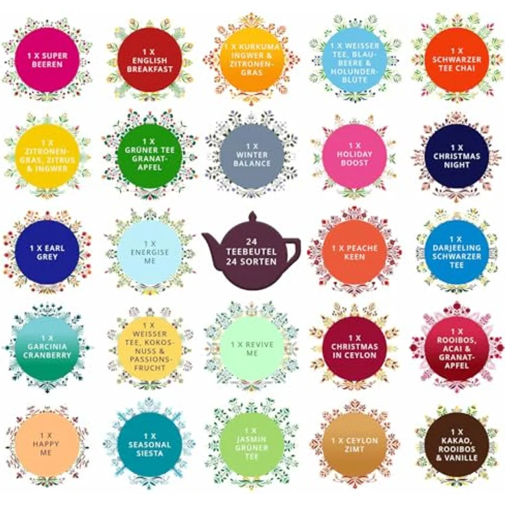 English Tea Shop ETS - Tee Adventskalender "Feel Good", 24 Bio Tees mit Weihnachtsgeschichte und Lesezeichen – Bild 9
