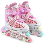 Apollo Inlineskates Super Blades X-Pro LED, Kinder Inliner Größenverstellbar mit leuchtenden LED Wheels