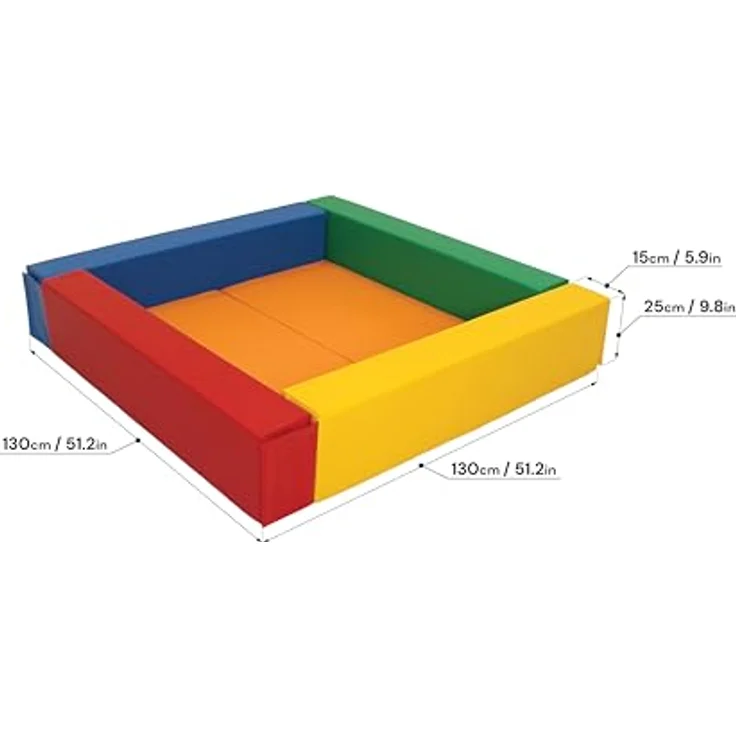 IGLU SOFT PLAY Ball Pit für Kinder im Alter von 1-7 Jahren - Multicolor, motorische Entwicklung und Sicherheit zertifiziert – Bild 2