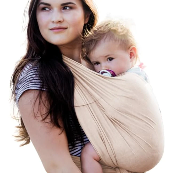 Hoppediz Baby-Tragetuch Hamburg frappé, 100% Baumwolle, ultraleichtes Sommertuch, 4,60 m, geeignet ab Geburt bis Kleinkind – Bild 1