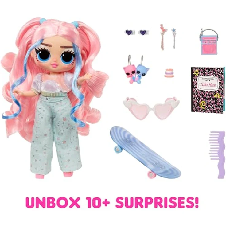 L.O.L. SURPRISE! Anziehpuppe L.O.L. Surprise Tweens Core Doll - Flora Moon, Modepuppe mit beweglichen Gliedern und 15 Überraschungen – Bild 3