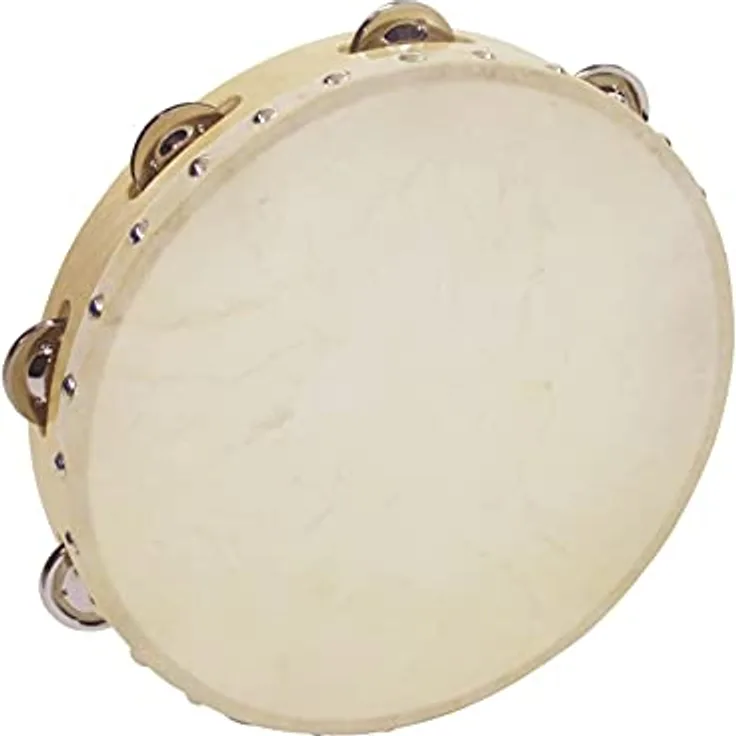 DIMAVERY DTH-106 Tamburin 25 cm | Klangvolles Tamburin