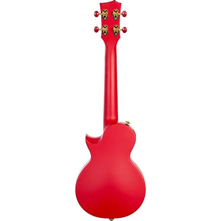 CASCHA Ukulele Carbon Fibre Red Set, Concert Ukulele mit hochwertigem Carbon-Korpus und warmem Klang – Bild 3