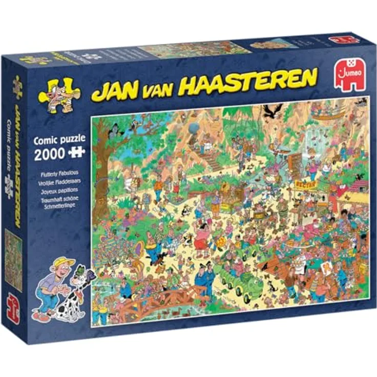 Jan van Haasteren Traumhaft schöne Schmetterlinge, 2000 Puzzleteile, umweltfreundlich produziert, ab 12 Jahren
