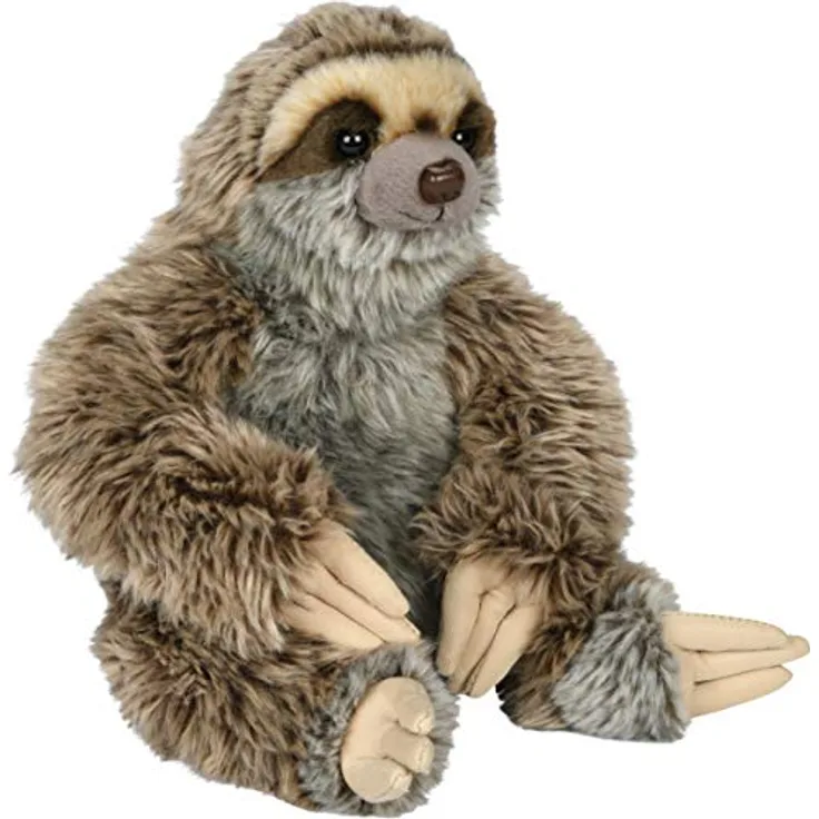 Uni-Toys - Faultier sitzend - 25 cm (Höhe) - Plüsch-Wildtier - Plüschtier, Kuscheltier