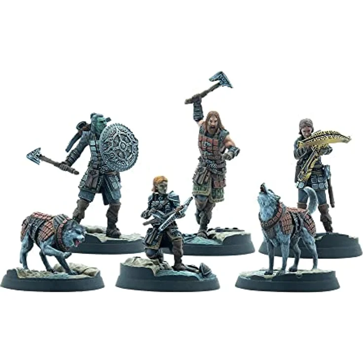 Modiphius The Elder Scrolls: Call to Arms - Dawnguard Stalwarts, Miniaturenset mit 6 Figuren und Szenenbasen – Bild 2