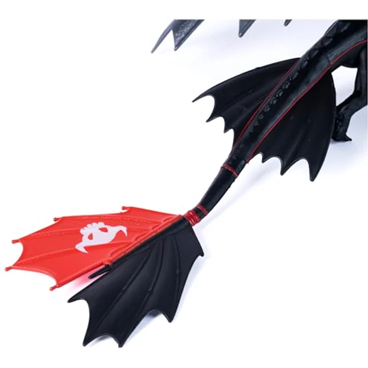 DreamWorks Dragons Drachenzähmen leicht gemacht - Actionfiguren-Set Hicks und Ohnezahn mit elastischen Flügeln, 33 cm Drache und 7,5 cm Wikinger, Spielzeug für Kinder ab 4 Jahren – Bild 4