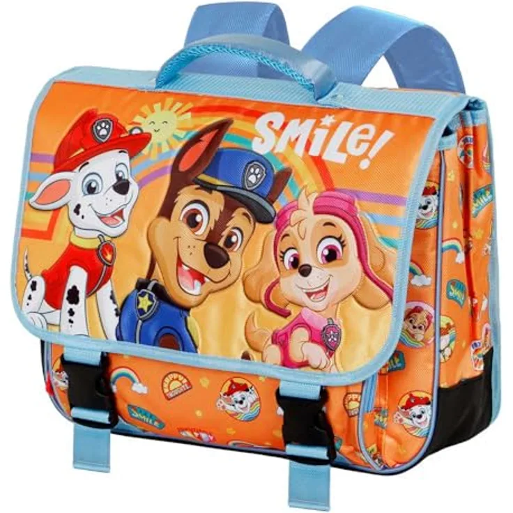 Karactermania Vorschulranzen Paw Patrol, kleiner Rucksack mit Reflektoren, 30 x 38 x 12 cm, Schnallenverschluss, organisiertes Hauptfach