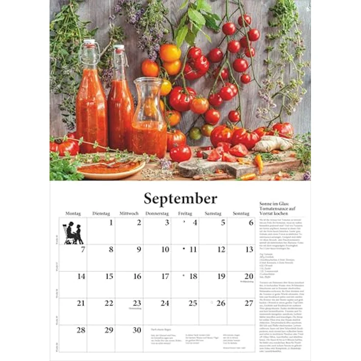 Neumann DUMONTS neuer Küchenkalender 2026, Broschürenkalender mit Rezepten und Gedichten, 42 x 29 cm, stimmungsvolle Food-Fotografien – Bild 7