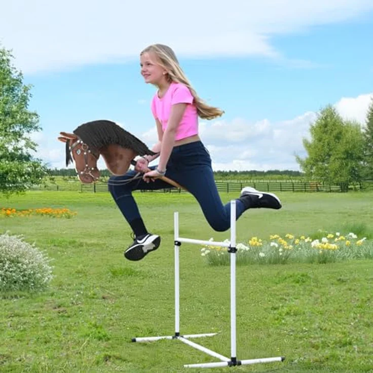 Hobby Horse Land Jump Star A3, Steckenpferd mit Trense komplett, langlebige Materialien und perfektes Design für aktives Spielen – Bild 2