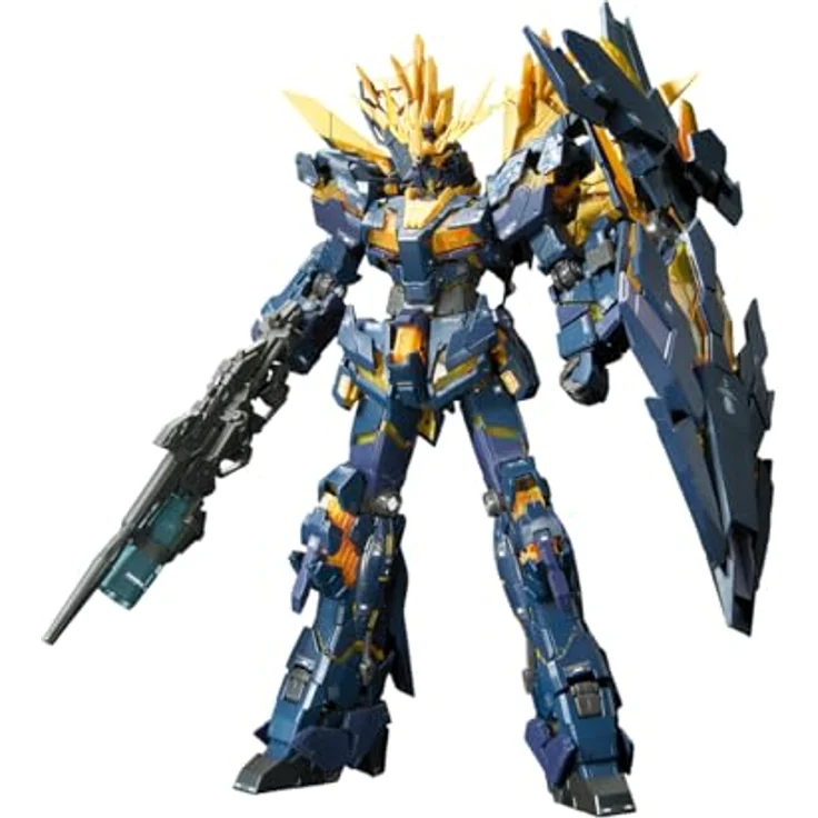 BANDAI SPIRITS RG 1/144 Unicorn Gundam 02 Banshee Norn, Sammelfigur in Schwarz und Gold – Bild 1