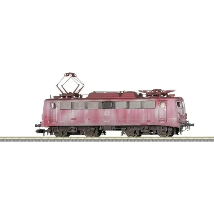 MiniTrix 16407 N E-Lok BR 140 der DB AG, MHI - Modellbahn Lokomotive aus Zinkdruckguss mit Digital-Sound, stark ausgeblichen