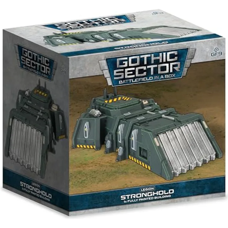 Gale Force Nine Gothic Sector: Legion Stronghold, vollständig bemalte Festung für futuristische Schlachtfelder, 1 Stück