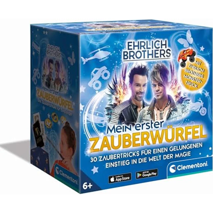 Clementoni® Zauberkasten Ehrlich Brothers, Mein erster Zauberwürfel, Set mit Tricks und Illusionen, Made in Europe – Bild 1