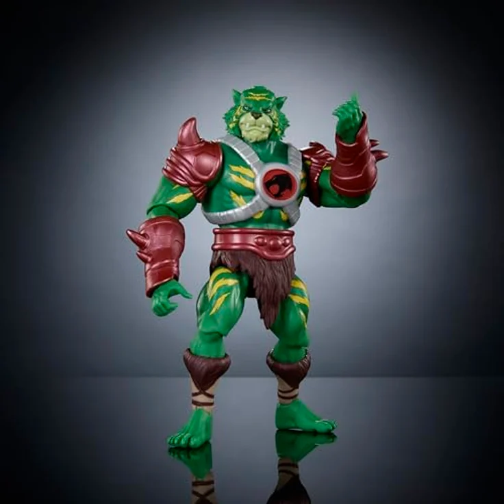 Masters of the Universe Origins & Thundercats Battle Cat-Man Actionfigur, 14 cm, beweglich mit Kampfkrallen und Mini-Comic, JFW95 – Bild 2
