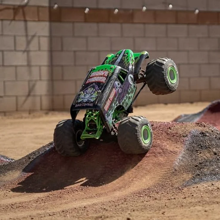 LOSI 1:8 LMT 2.0 Grave Digger 4X4 Monster Truck RTR, mit Wheelie Modus, Bürstenmotor, Grün, ohne Akku und Ladegerät – Bild 3
