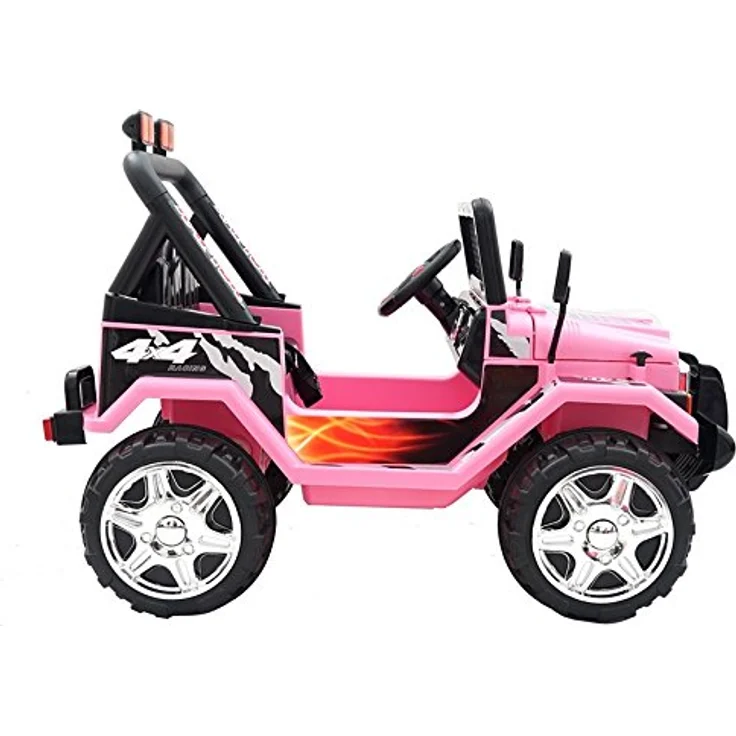 BSD Elektro Kinderauto Elektrisch Ride On Kinderfahrzeug Elektroauto Fernbedienung - Raptor 2-Sitzer - Rosa mit leistungsstarkem Akku – Bild 3