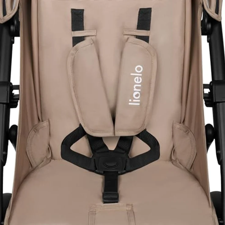 LIONELO Annet Buggy bis 22 kg mit Liegefunktion, Kinderwagen klein zusammenklappbar mit Zubehör, Eva-Schaum-Räder, Moskitonetz, Fußdecke Getränkehalter, Korb – Bild 5