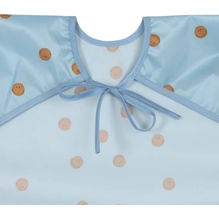 LÄSSIG Baby Langarmlätzchen Set (2 St.) zum Binden Auffangschutz/Long Sleeve Bib Happy Rascals Smile – Bild 5