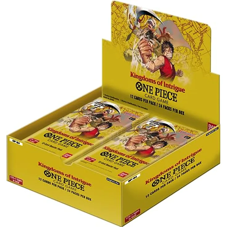 BANDAI Ban Dai ONE PIECE TCG: Kingdoms of Intrigue Booster Box [OP-04], Alabasta und Dressrosa Bögen, thematische Alt-Art-Karten, Sammlerstücke, (BCL2691629)