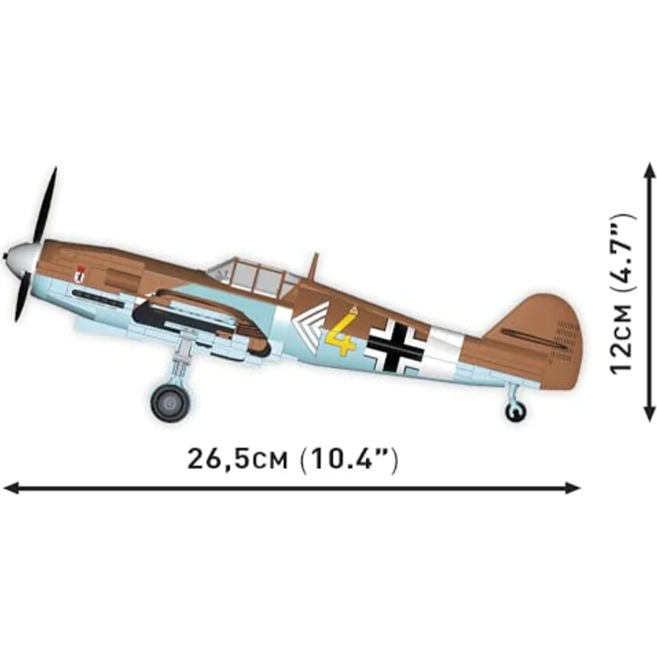 COBI Messerschmitt BF 109 G, Klemmbausteine aus EU- Produktion – Bild 3