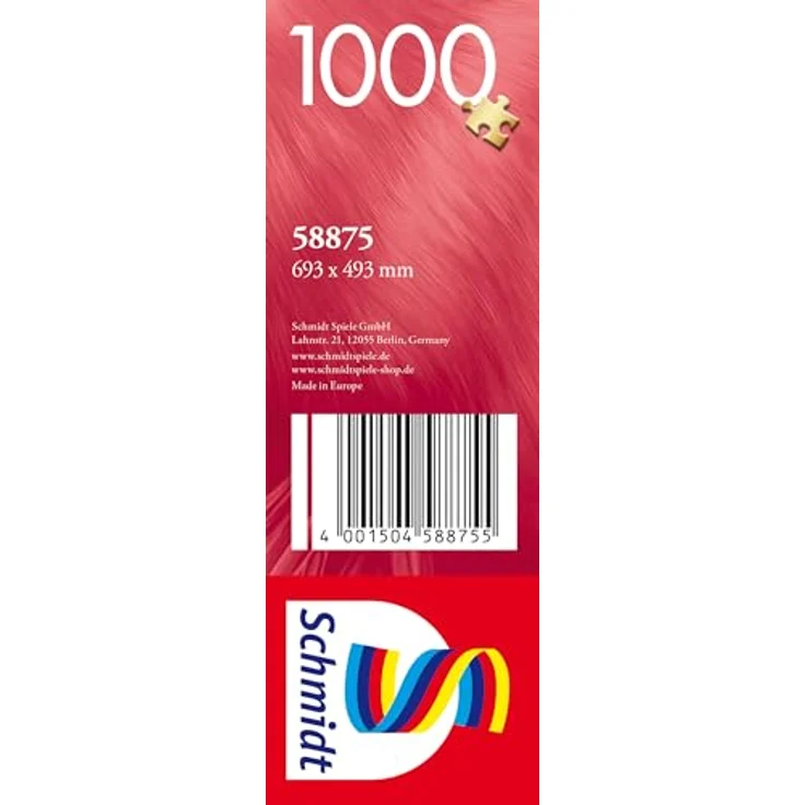 Schmidt Spiele 58875 Schlafende Samtpfoten, 1000 Teile Puzzle, spiegelfrei mit Leinenstruktur, Maße 69,3 x 49,3 cm, für ab 12 Jahren – Bild 2