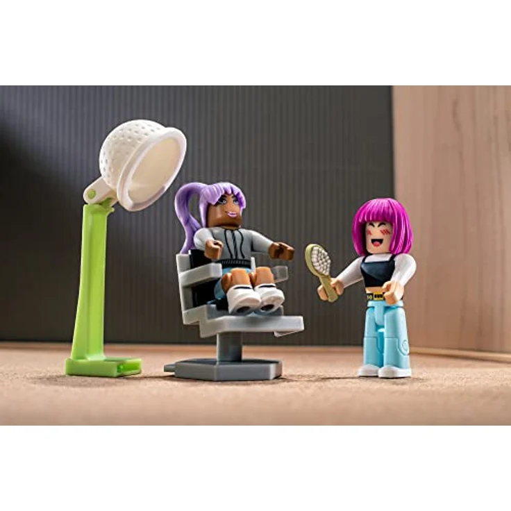 Roblox ROB0235 - Game Pack Brookhaven: Hair & Nails - 2er Figuren Pack mit Zubehör und Spielcode – Bild 5