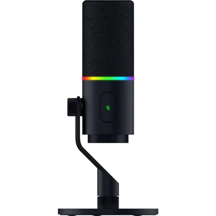 Razer Seiren V3 Pro Mikrofon, dynamisches USB Typ C & XLR Mic mit 32-Bit Float, AI Rauschunterdrückung, Shock Absorber, Pop Filter und Chroma RGB Lighting Ring