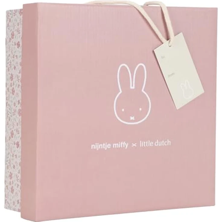 Little Dutch Miffy Fluffy Lucky Blossom Geschenkbox, Babyspielzeugset mit Rassel, Schmusetuch und Plüschspielzeug – Bild 2