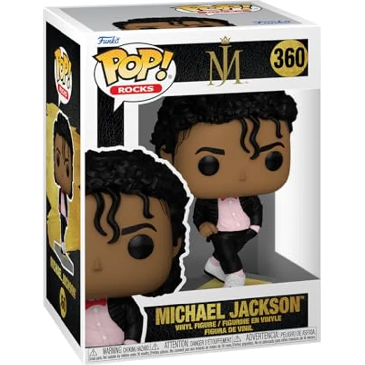 Funko POP! Rocks: Michael Jackson - (Billie Jean) - Vinyl-Sammelfigur - Geschenkidee - Offizielle Handelswaren - Music Fans - 9,5 cm - Hochwertiges Vinyl - Für Sammler Und Display, Funko