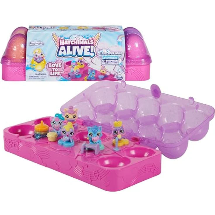 Hatchimals Alive Eierkarton Spielset - mit 5 Mini-Figuren in selbst-schlüpfenden Eiern und 11 Accessoires zum Thema Musik, für kreativen Spiel- und Sammelspaß, Spielzeug für Kinder ab 3 Jahren – Bild 1