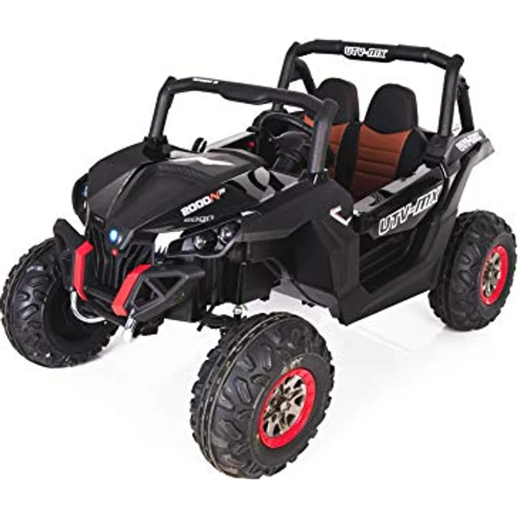 RIRICAR Buggy Kinder elektroauto 12V 2 sitzer, NEU RSX Elektro Buggy für Kinder, Schwarz, mit 2,4-GHz Fernbedienung, Allradantrieb – Bild 3