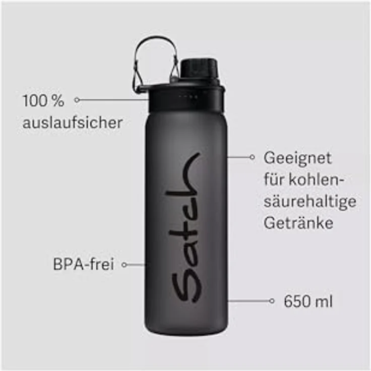 Satch Trinkflasche black tritan – Bild 3