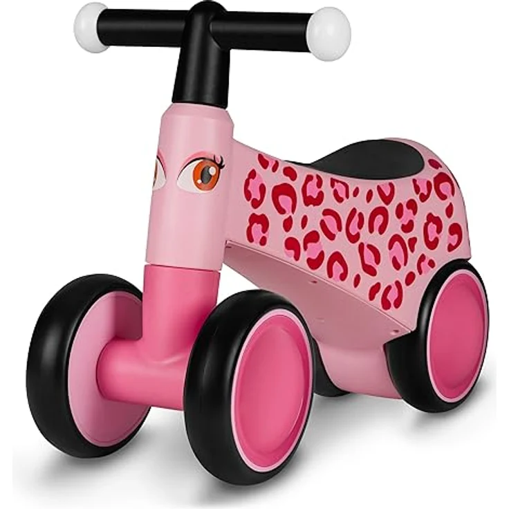 LIONELO Sammy Laufrad ab 1 Jahr, Fahrrad ohne Pedal für 12-36 Monate Babys, Lauflernrad mit 4 Rädern bis 25 kg, rutschfeste Griffe, Baby Spielzeug - Erstes Laufrad für Jungen und Mädchen – Bild 1