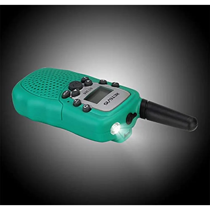 Retevis RT388 Walkie Talkies für Kinder, größere Reichweite 8 Kanäle Taschenlampe VOX, Spielzeug Geschenk ab 3-12 Funkgerät, für Camping Wandern, Garten (2er Pack, Grün) – Bild 7