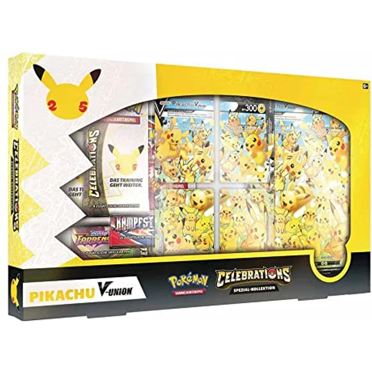 Pokémon 'Pikachu V Union Kollektion' Sammelkarten, ab 6 Jahren, deutsch, 25th Anniversary – Bild 2