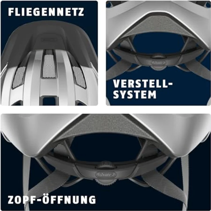 Abus Macator Rennradhelm, sportlicher Fahrradhelm für Kinder, für Zopfträger/-innen, Damen und Herren – Bild 4