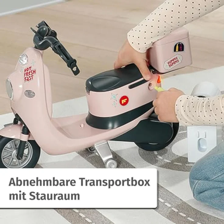 BABY born E-Scooter, Ferngesteuerter Roller mit Ladestation, für 43cm Puppen, inkl. Sticker und Transportbox, 835906 Zapf Creation – Bild 5
