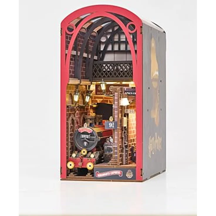 Revell Tiny Adventures - Harry Potter Hogwarts Express, 3D-Puzzle Holzbausatz mit LED Ambientebeleuchtung und hochwertigem Detaildruck – Bild 2