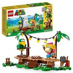LEGO 71421 Super Mario Dixie Kongs Dschungel-Jam – Erweiterungsset mit Dixie Kong und Sqwaks der Papagei-Figuren, Spielzeug zum Kombinieren mit Starterset