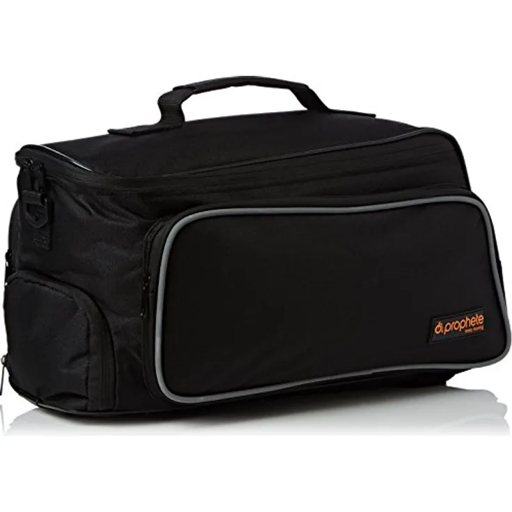 Prophete,604,Gepäckträgertasche AA8für E-BikeAkku, schwarz, L