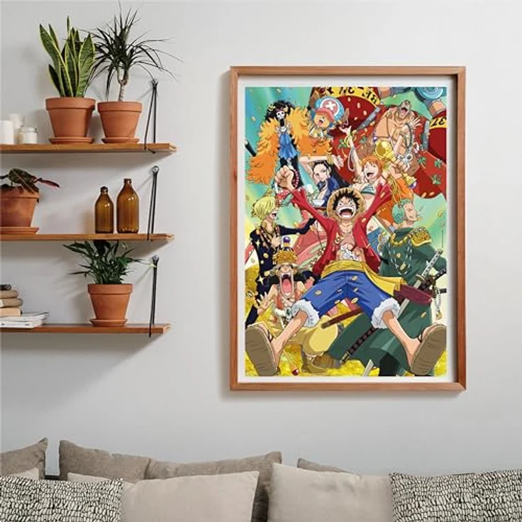 Clementoni One Piece Puzzle 1000 Teile, Legespiel mit Poster für Manga & Anime Fans, 70 x 50 cm, für Erwachsene und Kinder ab 9 Jahren, 39921 – Bild 5